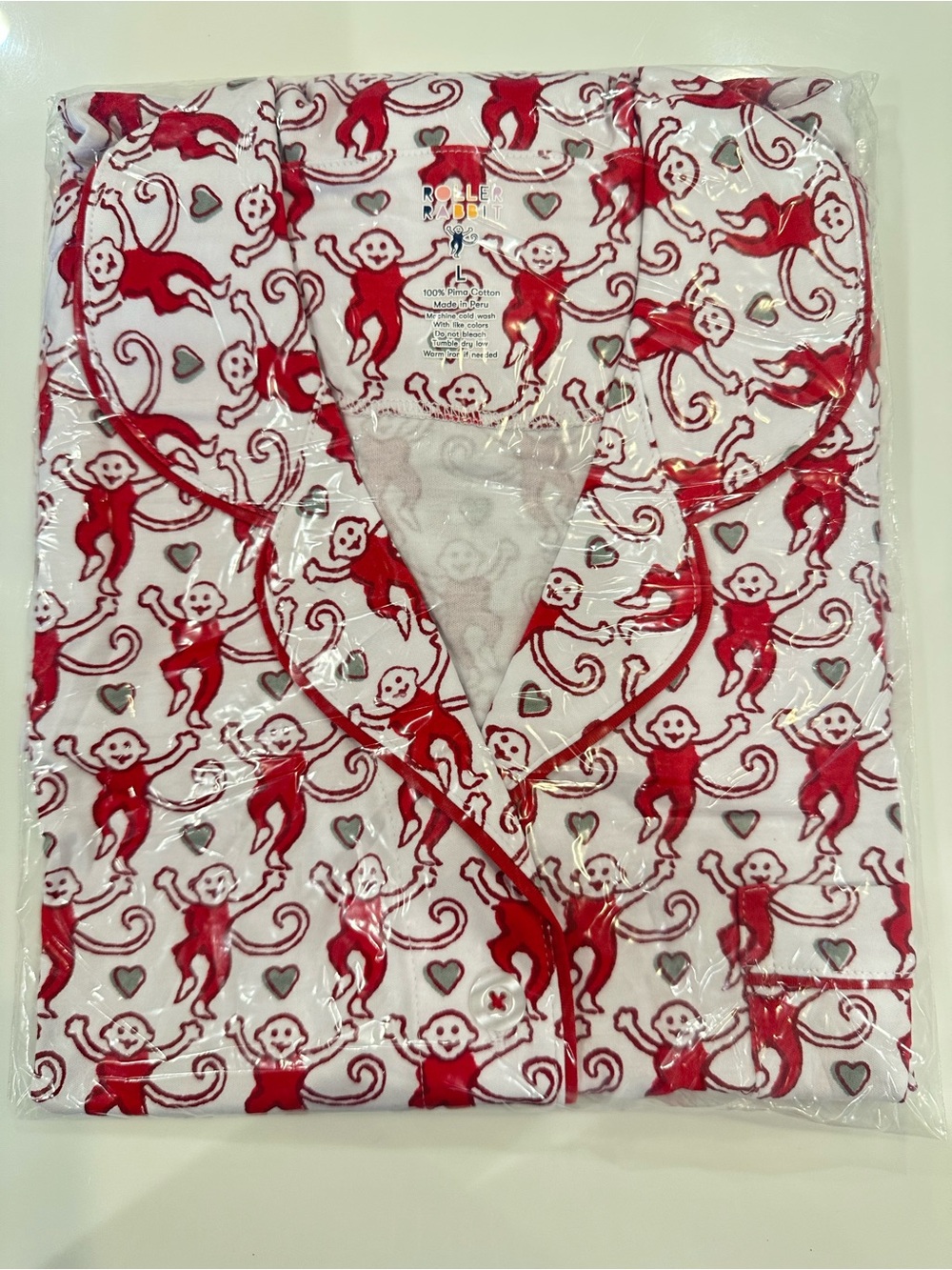 Roller Rabbit Lovely Monkey Polo Pajama Set